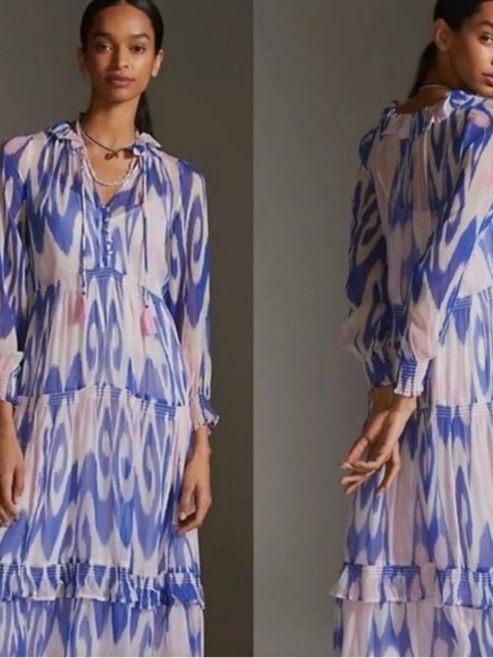 Anthropologie | Marias chiffon sheer  maxi dress